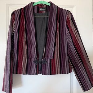 J. Ashford Vintage 1980s Striped Cropped Jacket